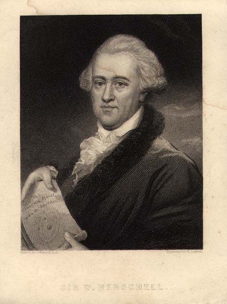 Porträt von Sir William Herschel (1738-1822), graviert von Edward Scriven (1775-1841) von John (after) Russell