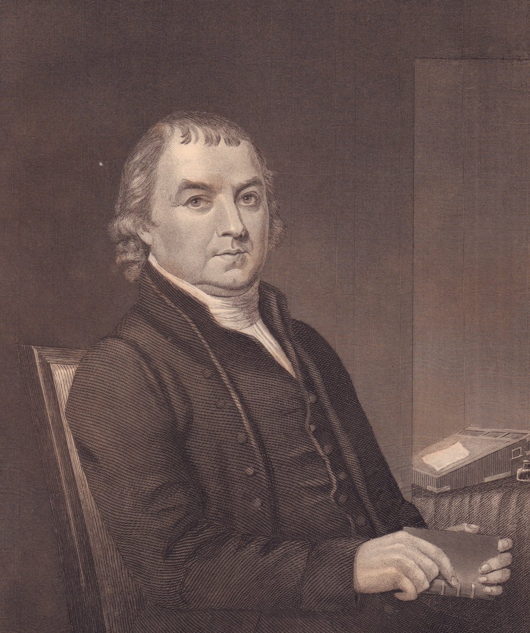 Porträt des amerikanischen methodistischen Bischofs William Mc Kendree (1757-1835), Gravur, ca. 1870 von Walter Charles Mills