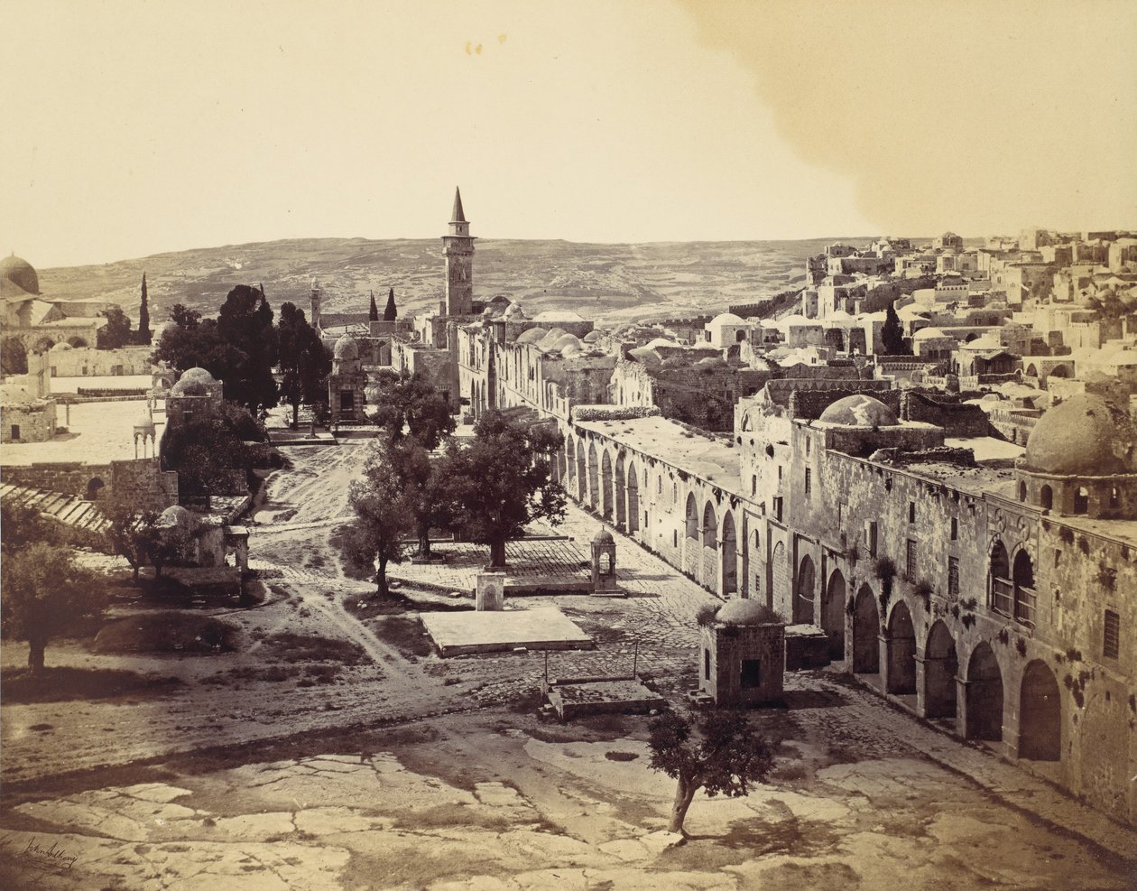 Jerusalem, Hof der Omar-Moschee von John Anthony