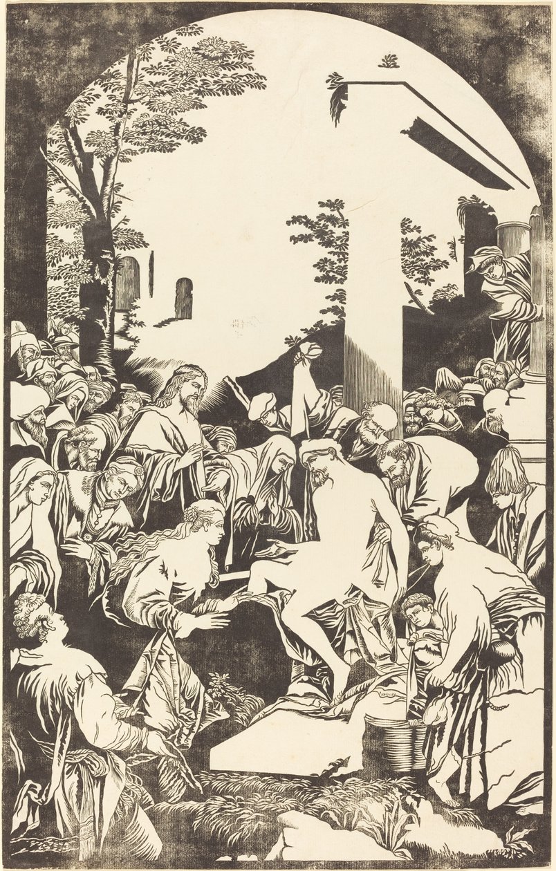 Die Auferweckung des Lazarus von John Baptist Jackson after Leandro Bassano