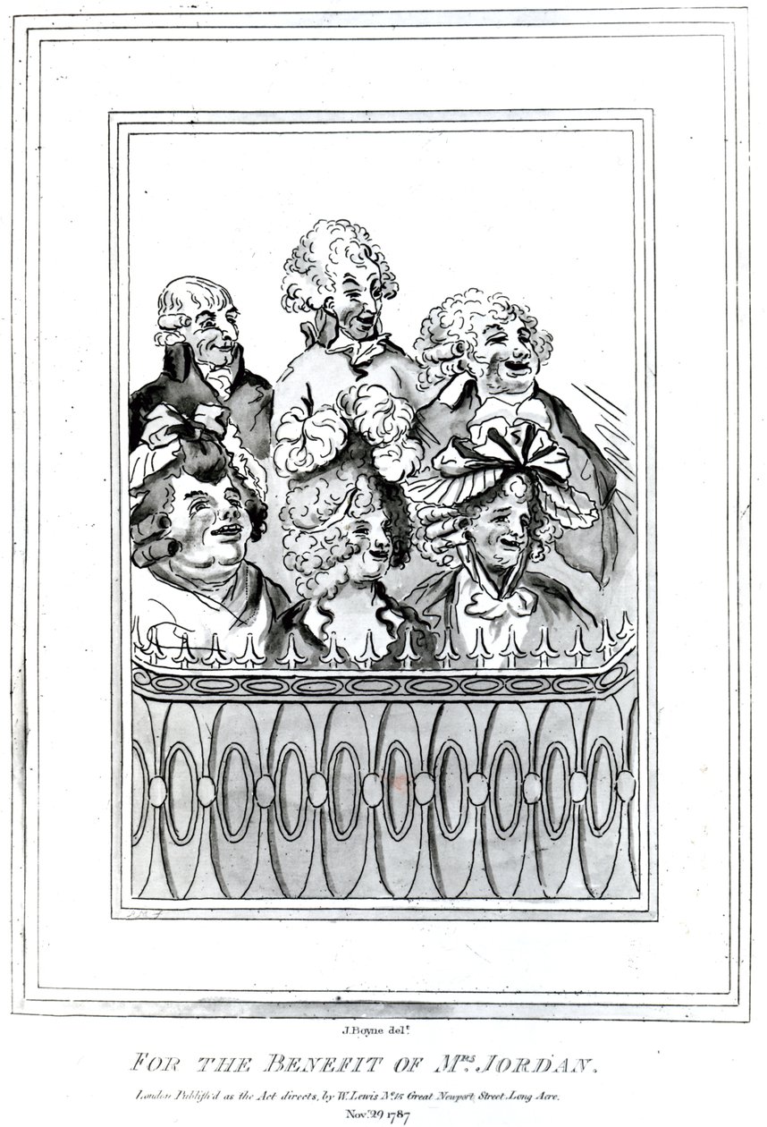 Zum Nutzen von Mrs. Jordan, 1787 von John Boyne