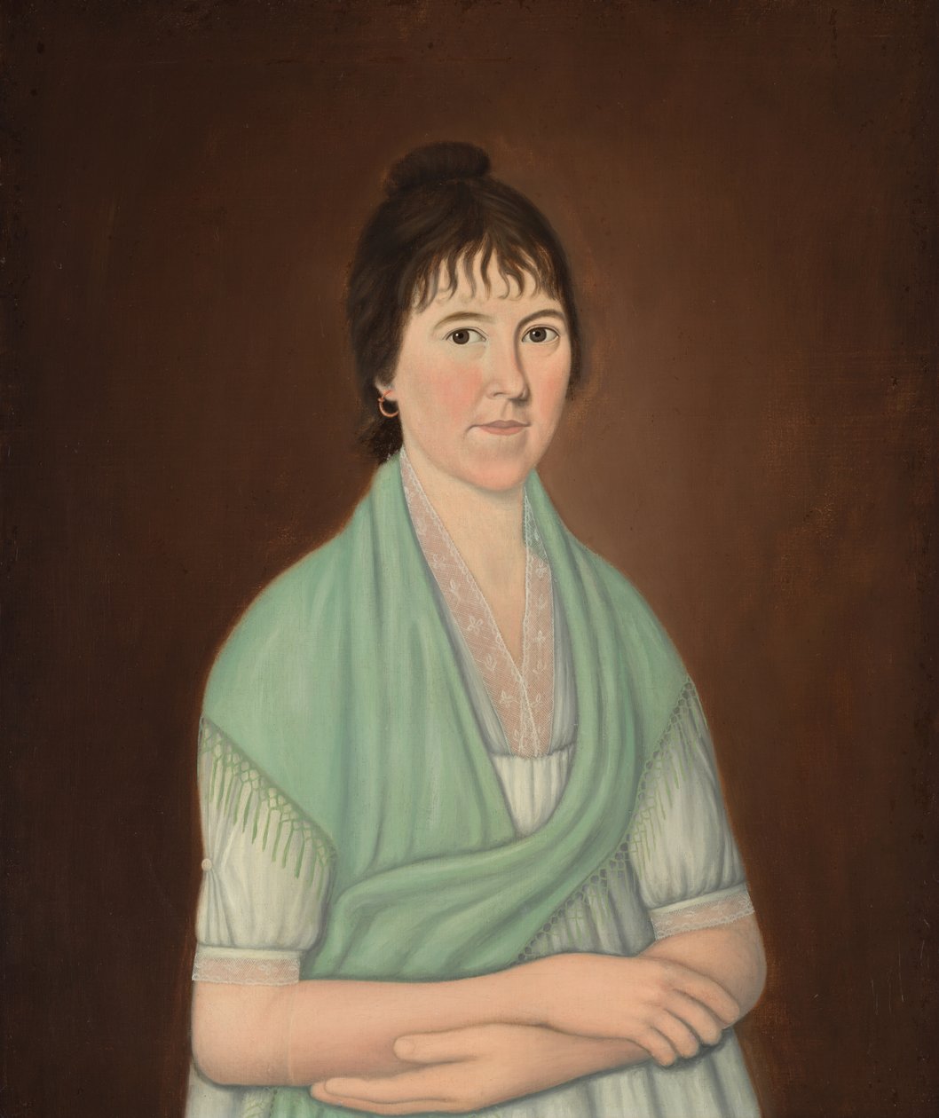 Mrs. James Perkins, Jr., um 1800-1809 von John Brewster