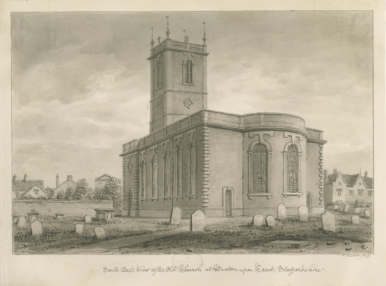 Burton-upon-Trent - Alte Kirche von John Buckler