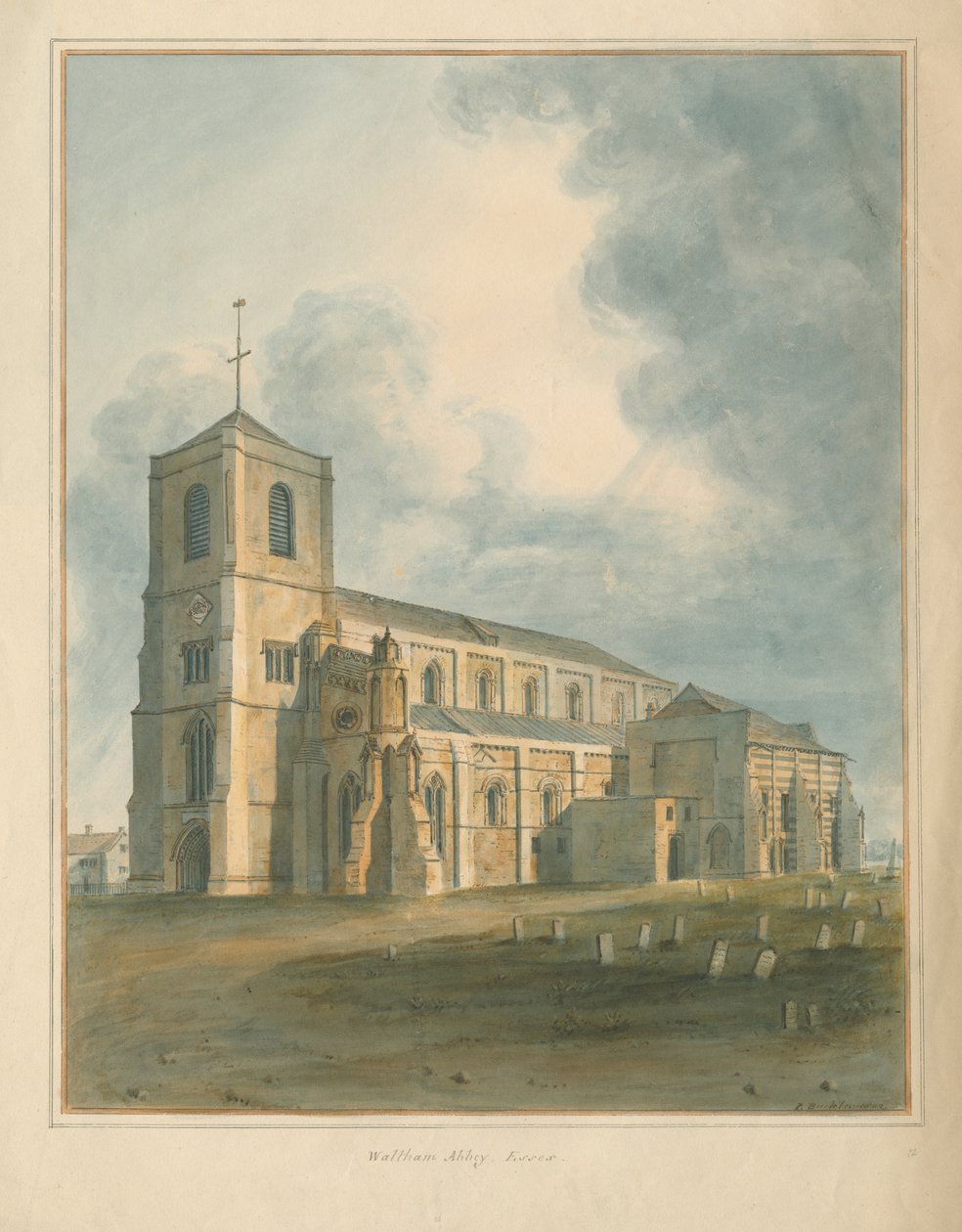 Waltham Abbey, Essex von John Buckler
