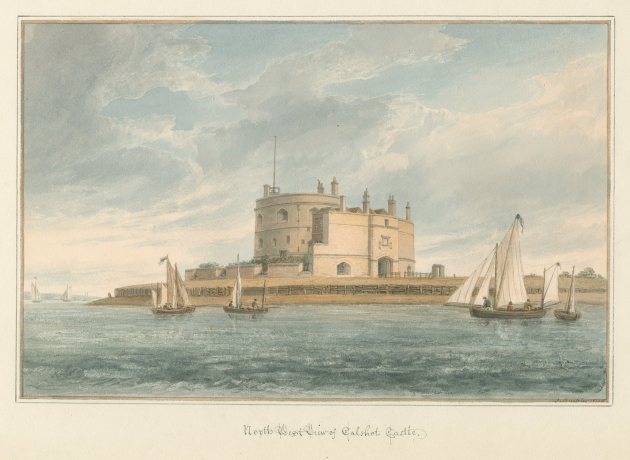 Calshot Castle, Hampshire von John Buckler
