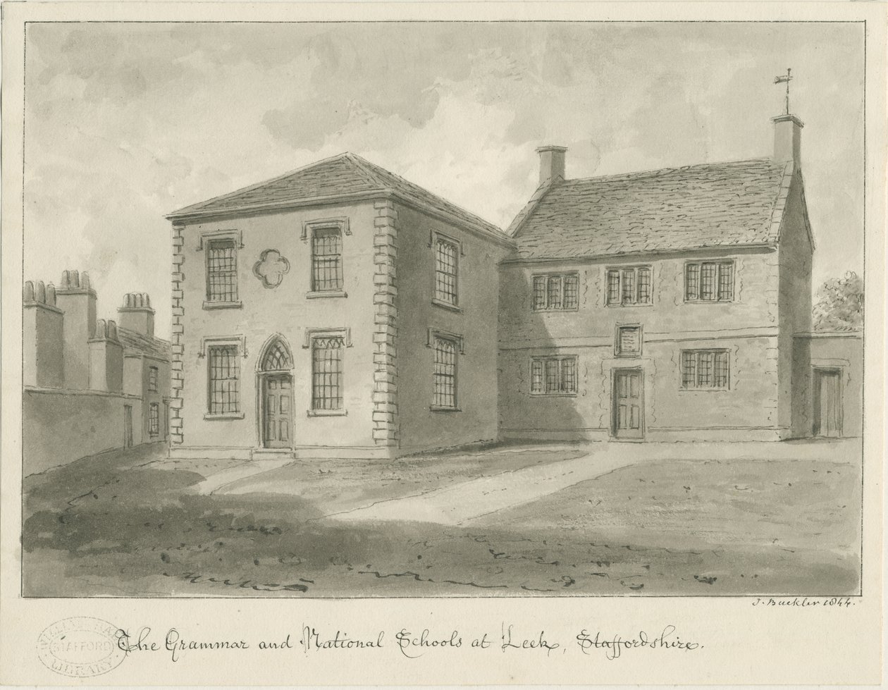 Leek Stadt - Gymnasium von John Buckler