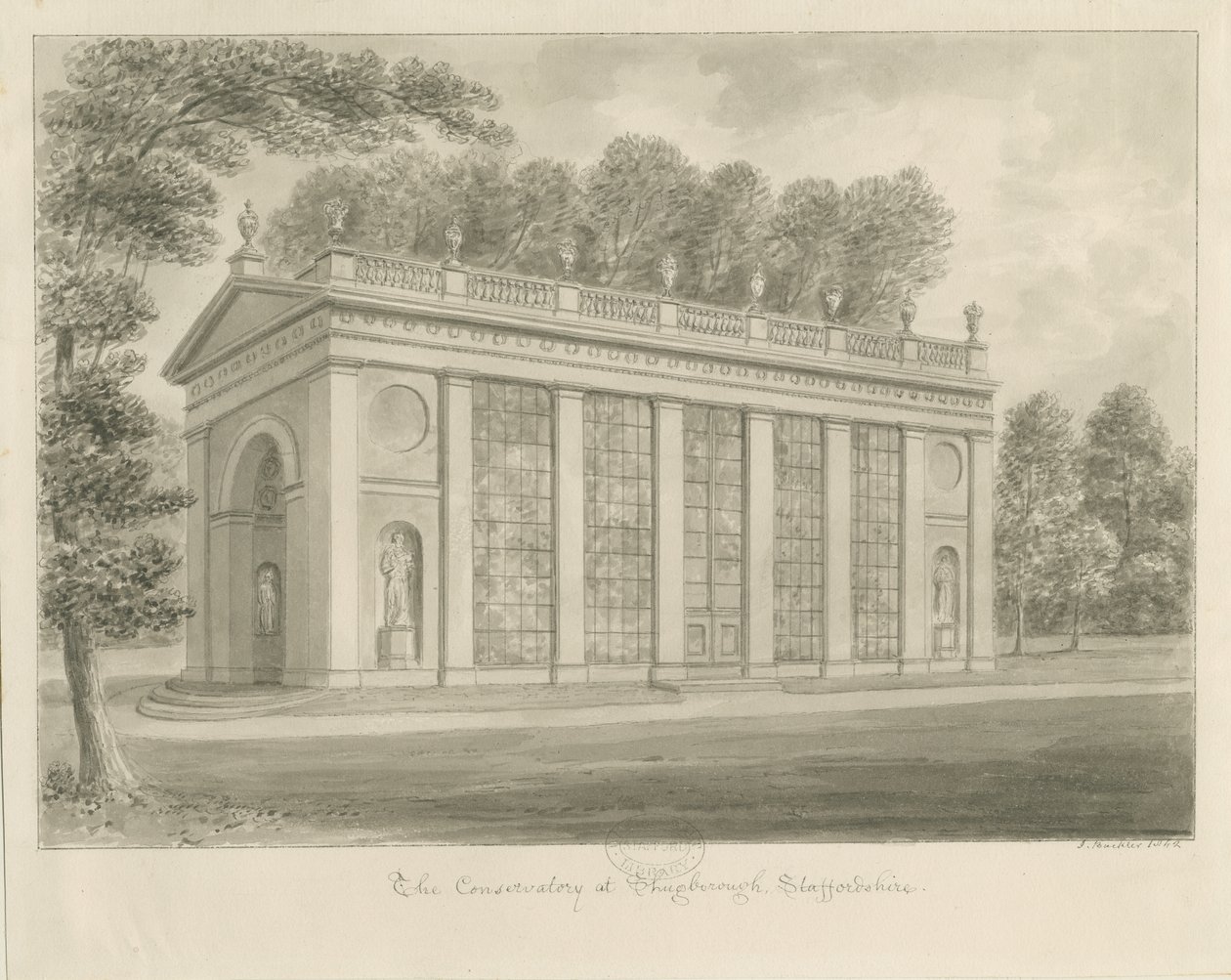 Shugborough Hall - Wintergarten von John Buckler