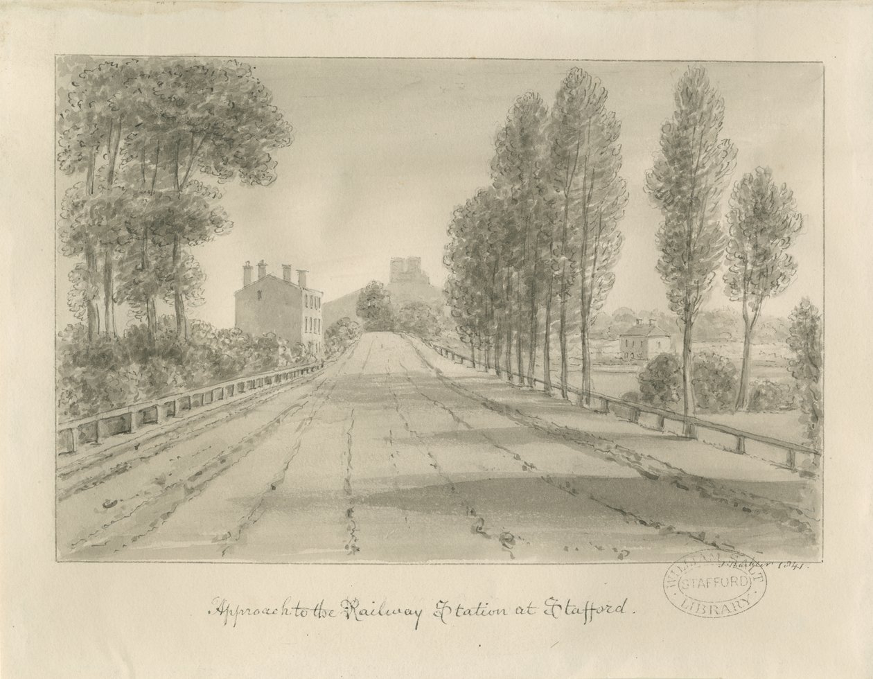 Stafford - Zufahrt zum Bahnhof von John Buckler