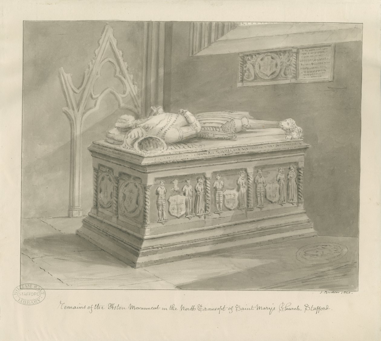 Stafford - Aston Monument in der St. Mary