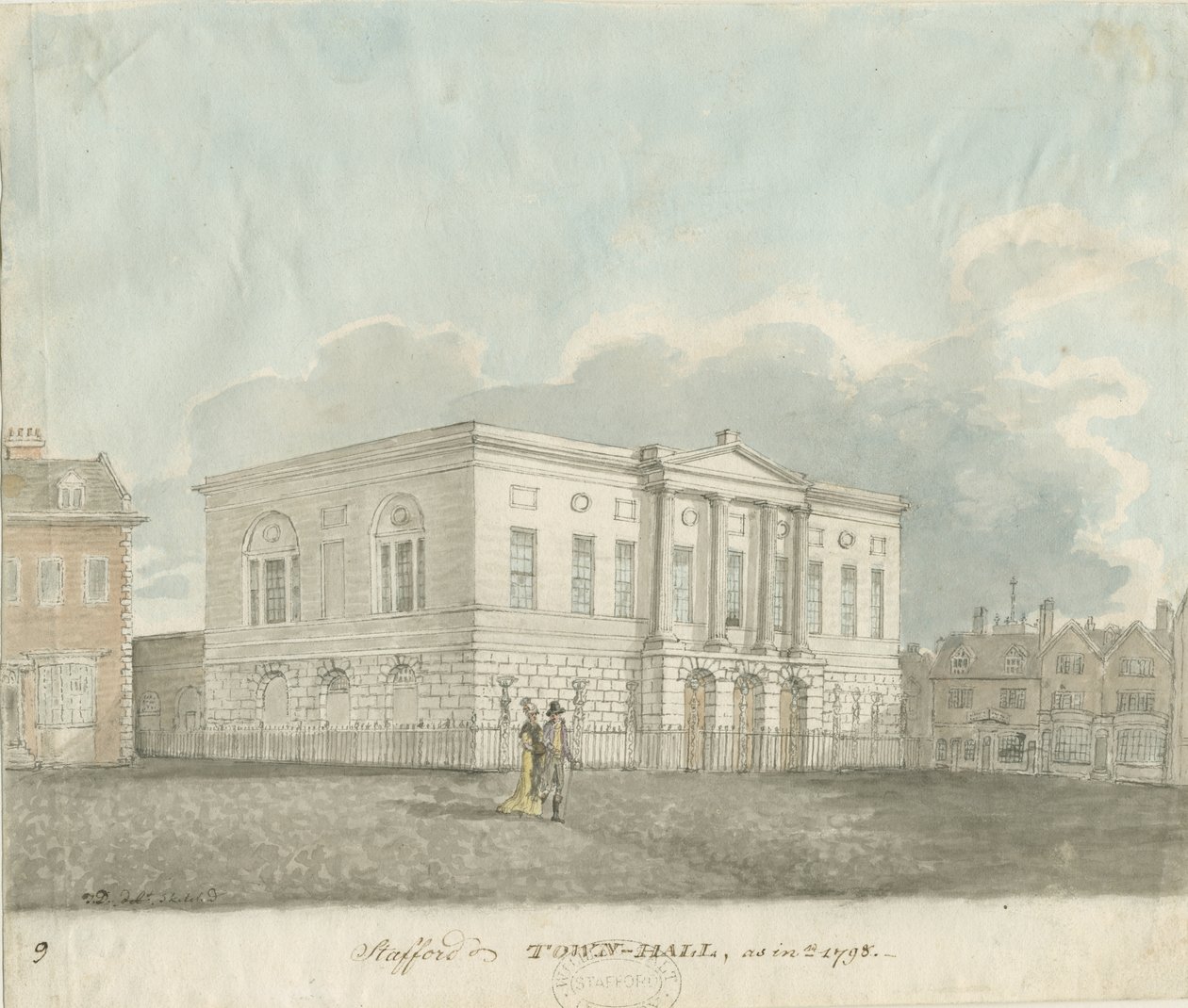 Stafford - Chetwynd House von John Buckler