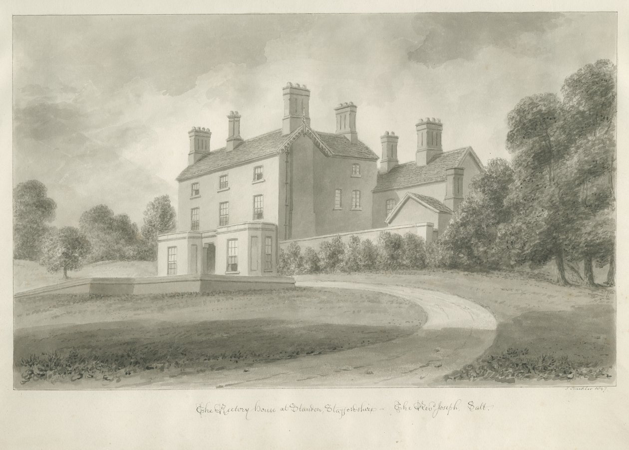 Standon - Pfarrhaus von Reverend Joseph Salt von John Buckler