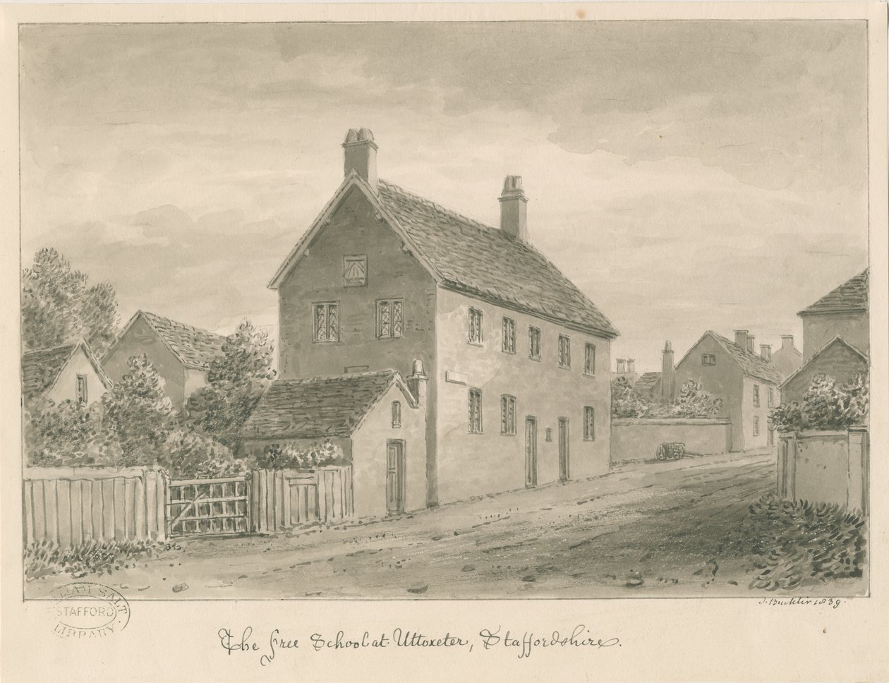 Uttoxeter Stadt - Freie Schule von John Buckler