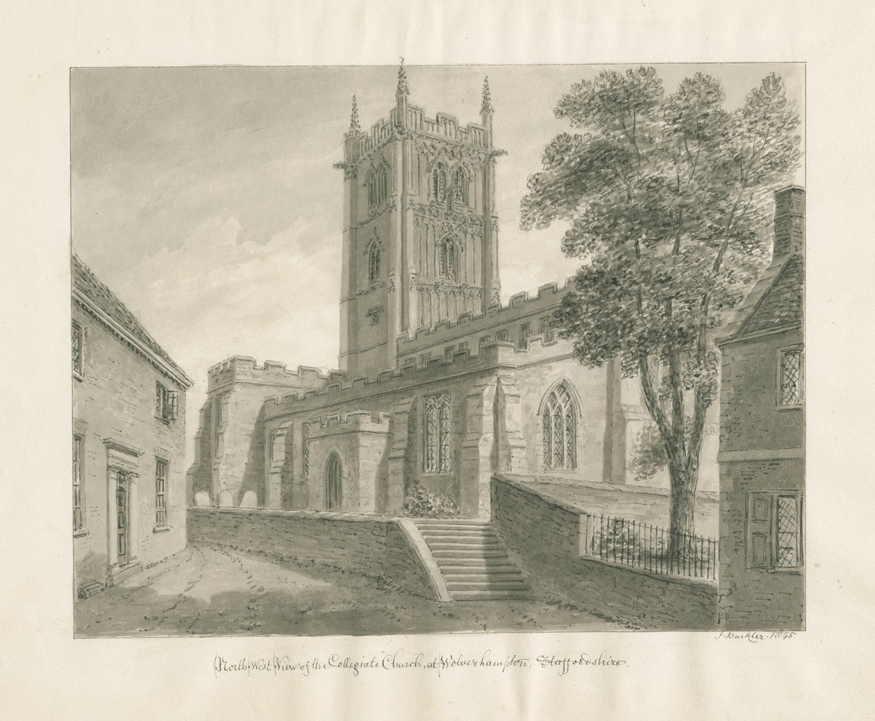 Wolverhampton - St. Peter's Kirche von John Buckler