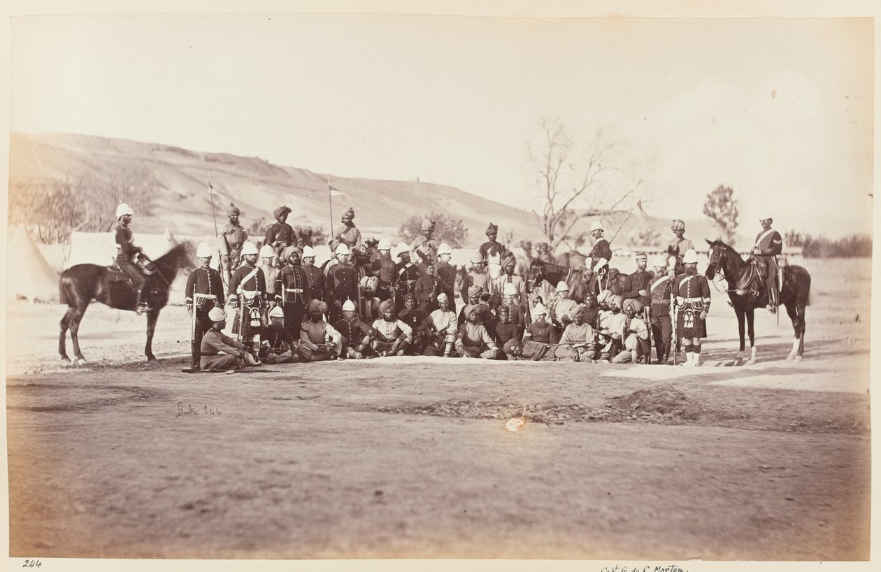Assistent Adjutant General mit Provost-Marshal und Stab, ca. 1879 von John Burke
