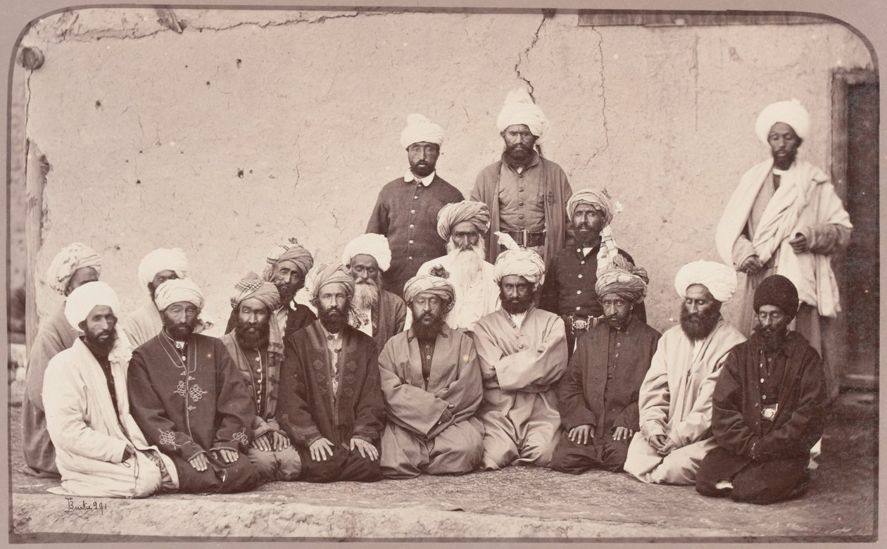 Sirdar Habeeboolah [sic] Gilzai und andere Khans, 1879 von John Burke