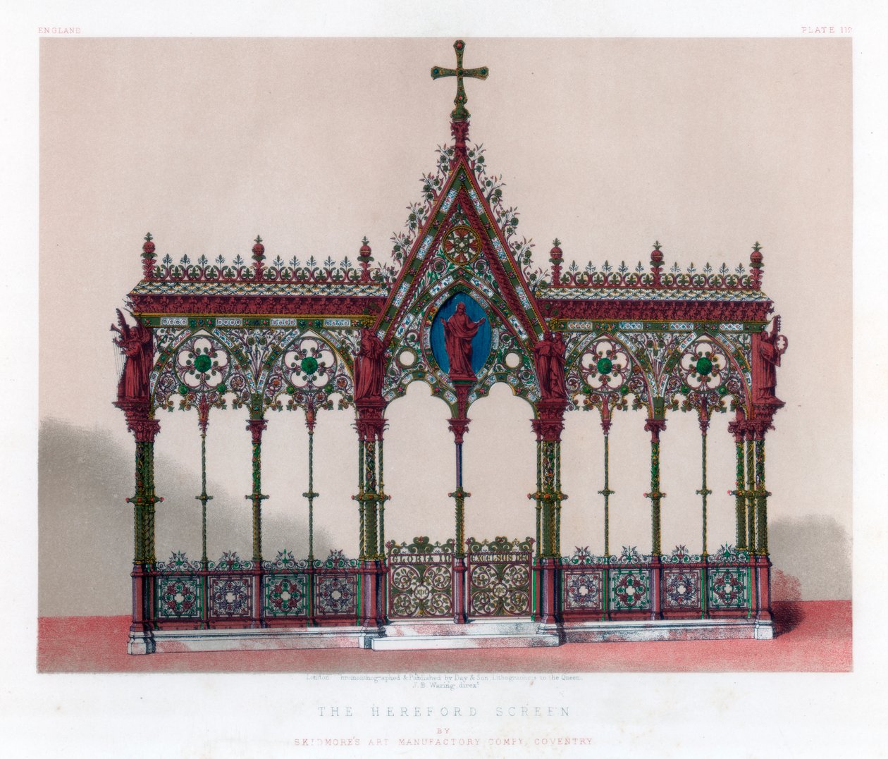 Der Hereford Screen, 19. Jahrhundert von John Burley Waring