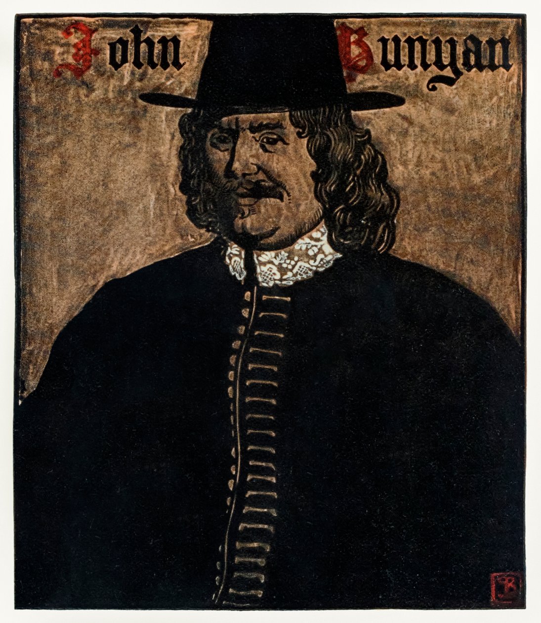 John Bunyan (1872-1919) Autor von The Pilgrims Progress From This World, To That Which Is To Come, Illustration von Byam Shaw (1872-1919) von John Byam Liston Shaw