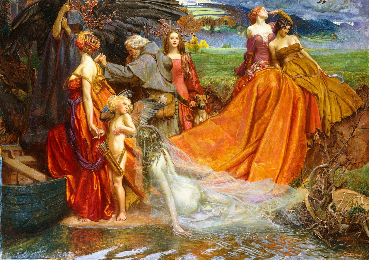 "Jetzt ist Pilgerjahr, schöner Herbstauftrag" von John Byam Liston Shaw