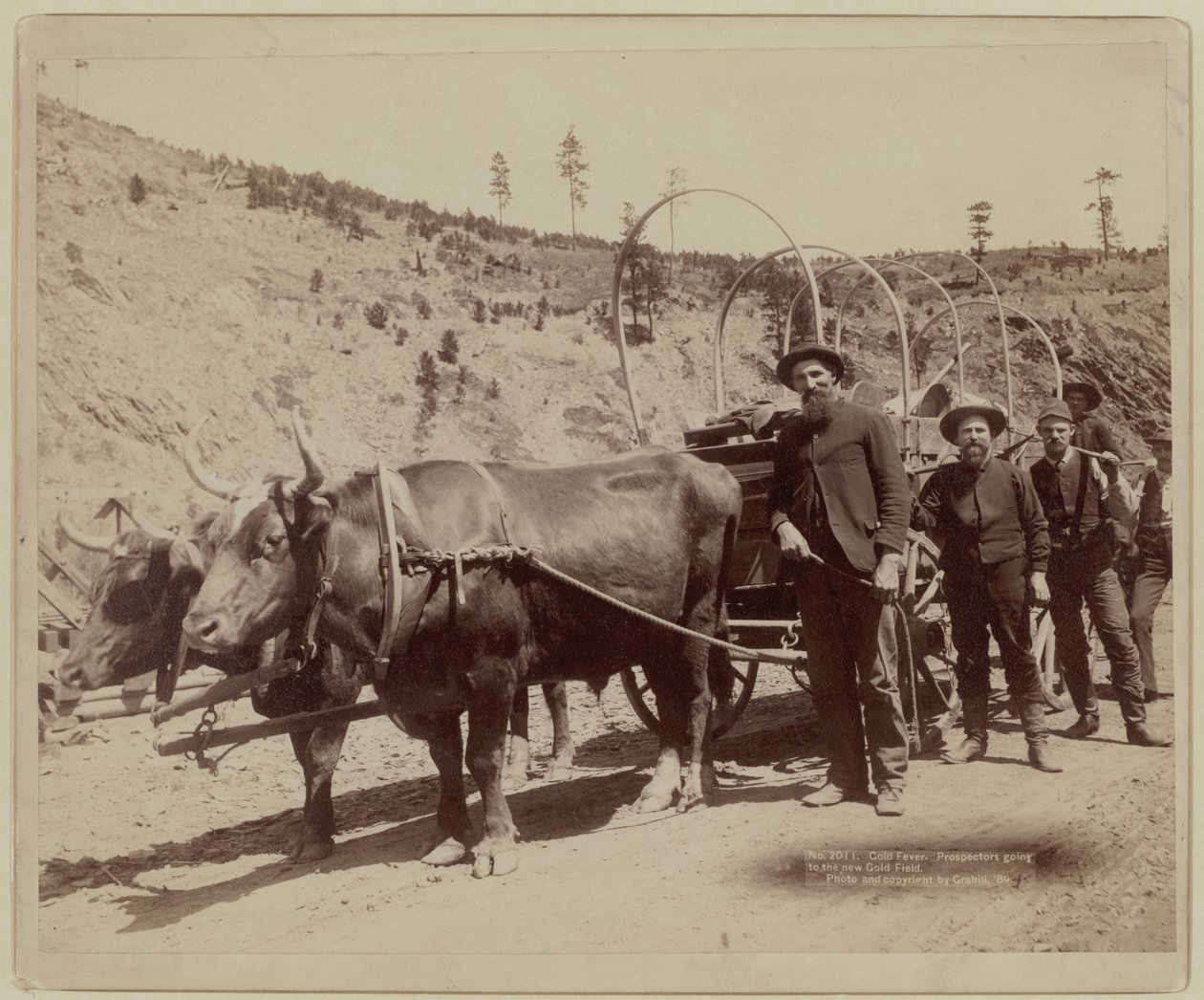 1889 - Goldsucher auf dem Weg zu den Goldfeldern von John C. H. Grabill