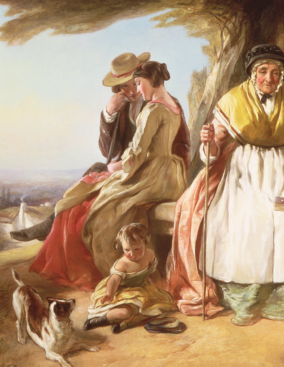 Jugend und Alter (Detail) von John Callcott Horsley