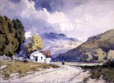 Hügelige Landschaft von John Callow
