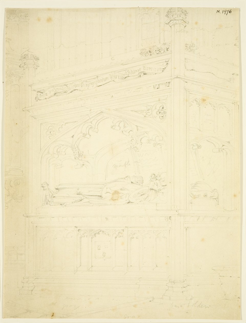 Denkmal für William Canynges in St. Mary Redcliffe von John Carter