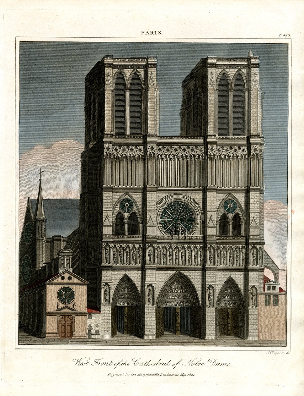 Westfassade der Kathedrale Notre Dame von John Chapman