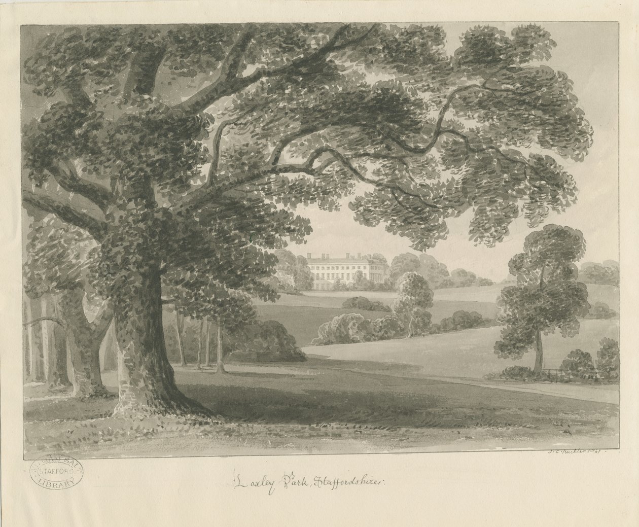 Loxley Park von John Chessell Buckler