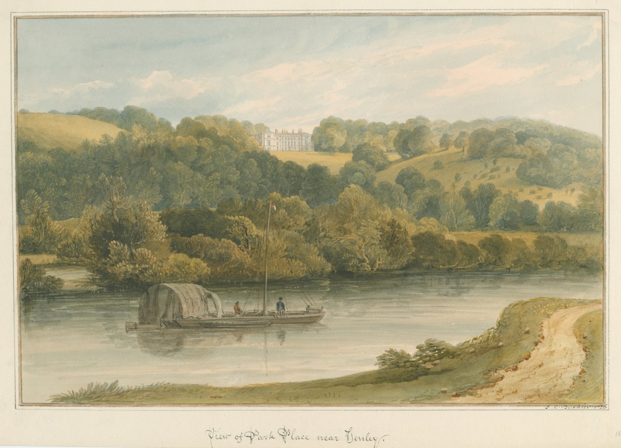 Henley upon Thames - Park Place von John Chessell Buckler