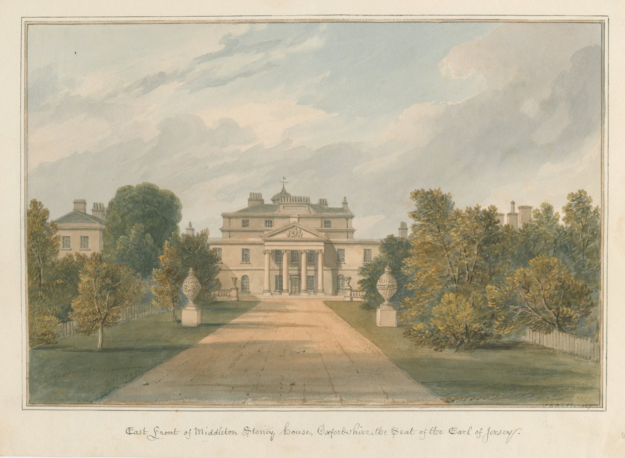 Oxfordshire - Middleton Stoney House von John Chessell Buckler