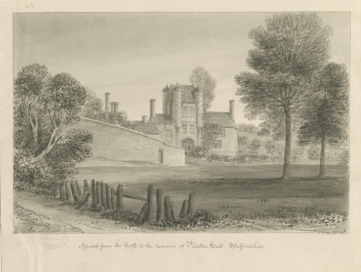 Pillaton Hall von John Chessell Buckler: Kunstdruck kaufen