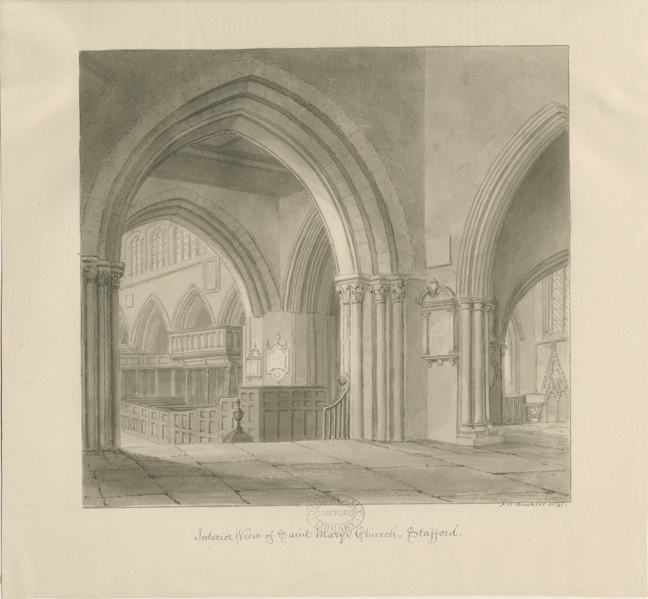 Stafford - Innenraum der St. Mary