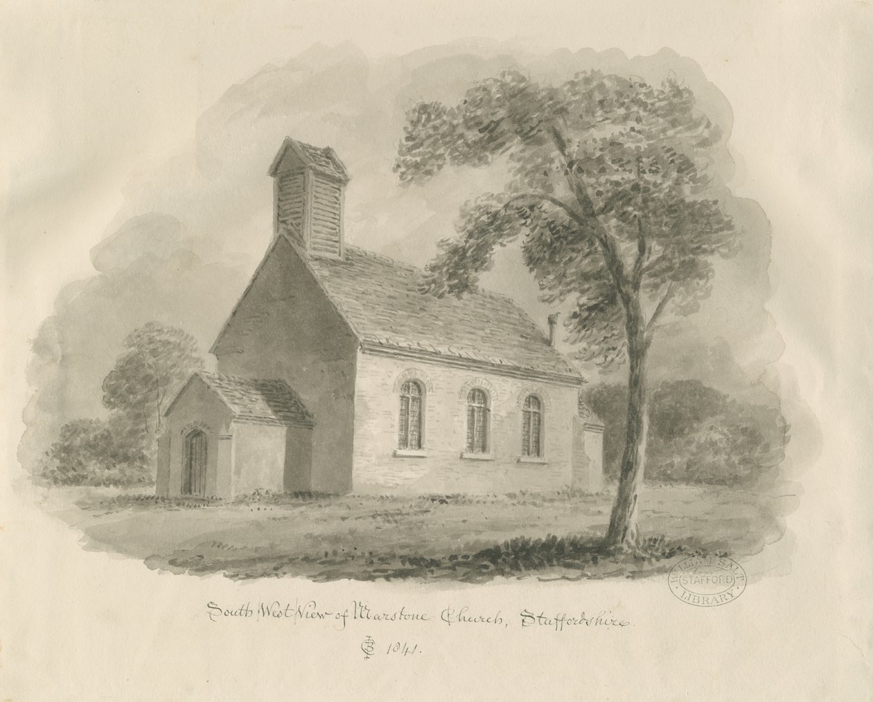 Stafford - Marston-Kapelle von John Chessell Buckler