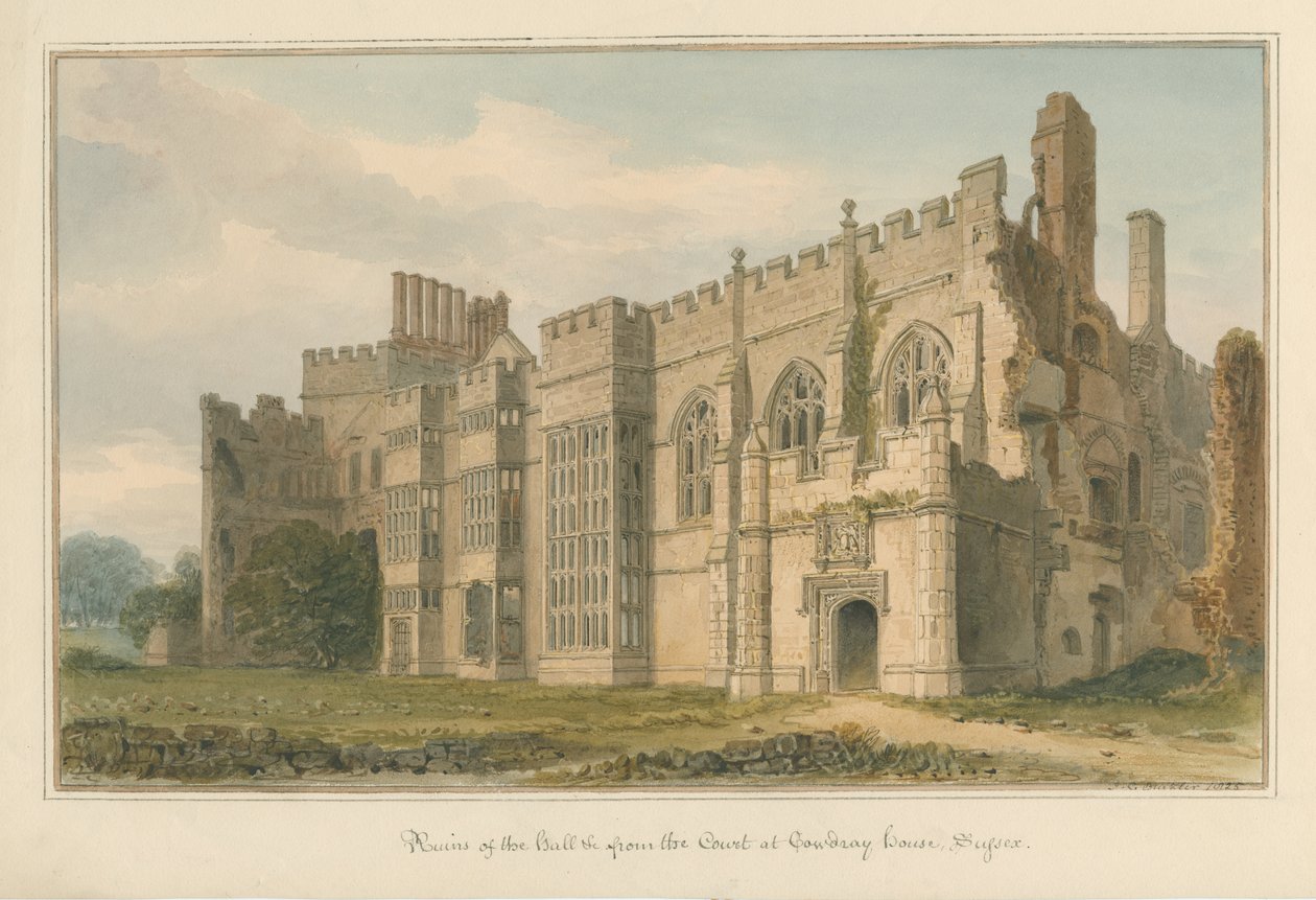 Cowdray House, Sussex von John Chessell Buckler