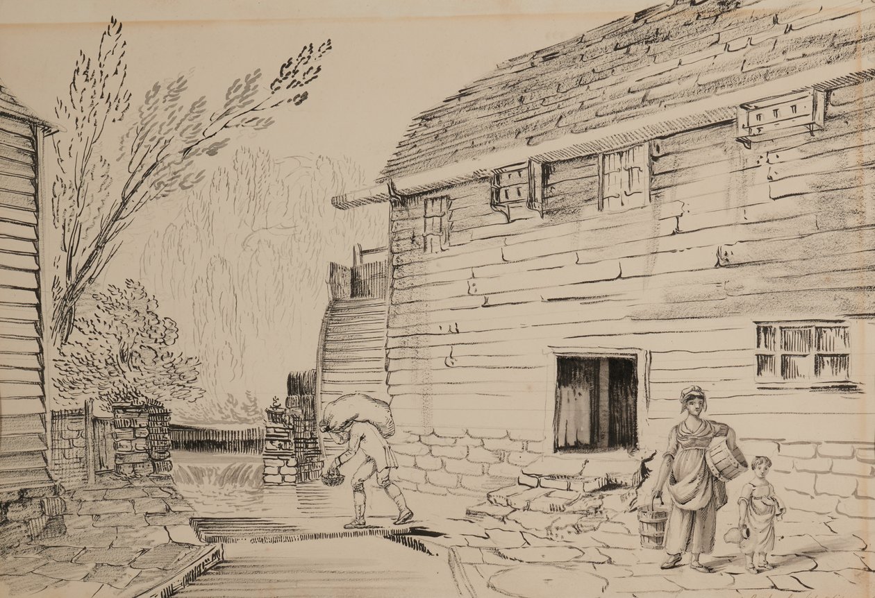 Mühle bei Ditton von John Claude Nattes