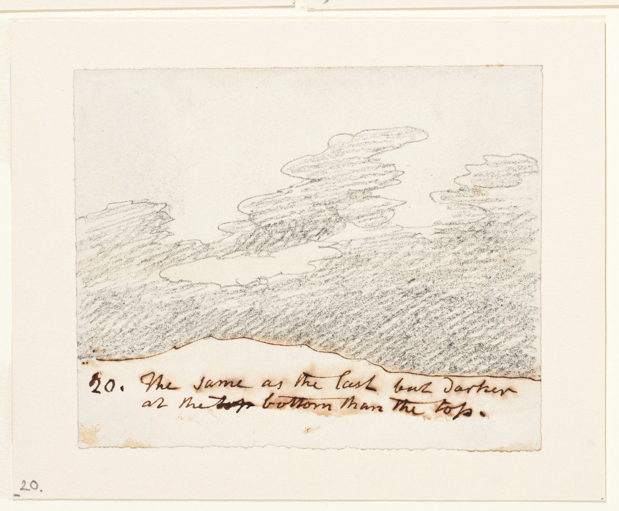 Wolkenstudie (nach Alexander Cozens