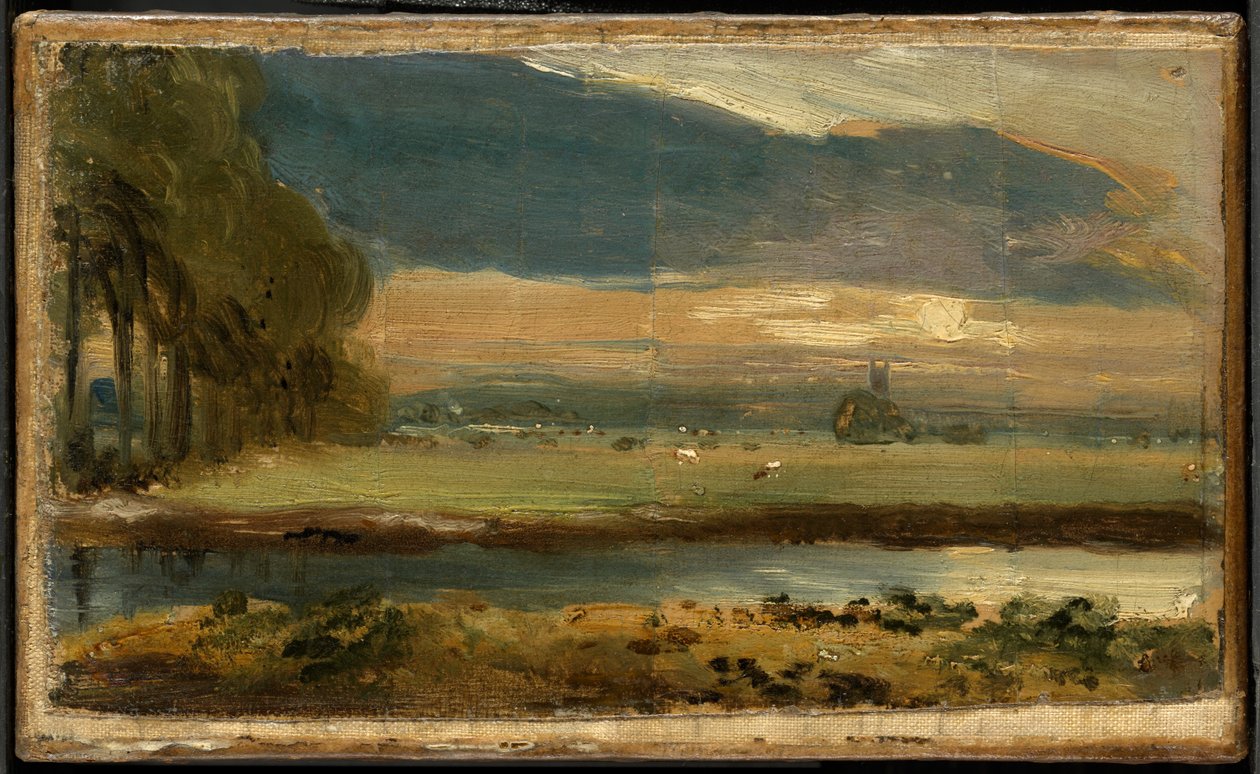 Dedham Kirche von Flatford von John Constable