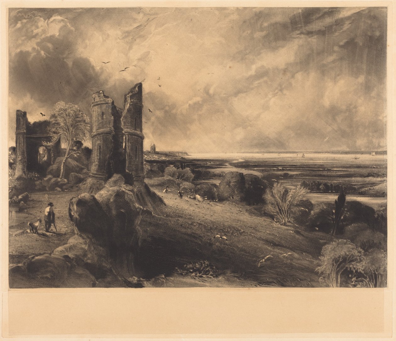 Hadleigh Castle (Große Platte) von John Constable