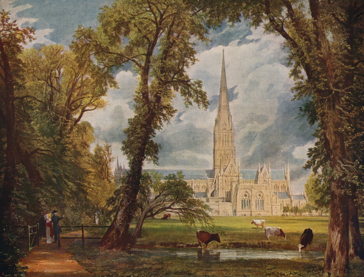 Kathedrale von Salisbury von John Constable