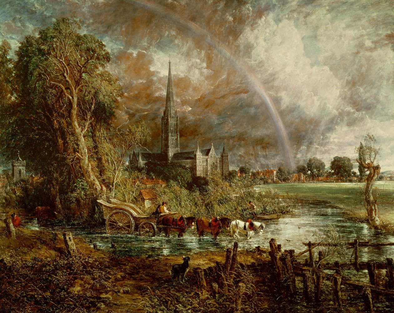 Kathedrale von Salisbury von den Wiesen aus, 1831 von John Constable