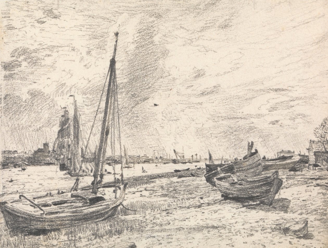 Schiffe auf der Themse von John Constable