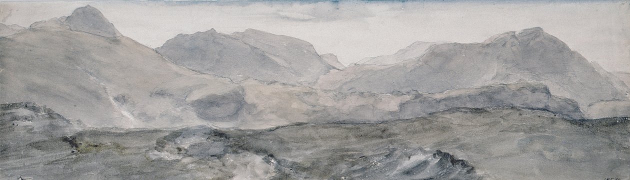 Blick vom Gipfel des Honister Crag (Aquarell) von John Constable