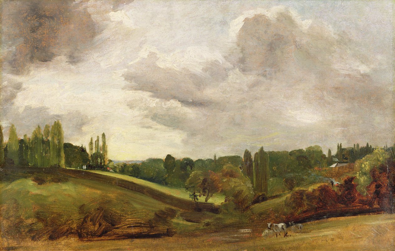 Blick auf East Bergholt, ca. 1813 von John Constable