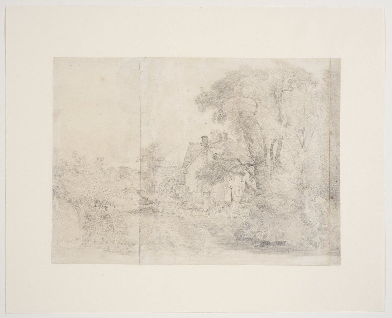 Willy Lotts Haus, East Bergholt, ca. 1812-13 (Graphit auf Papier) von John Constable