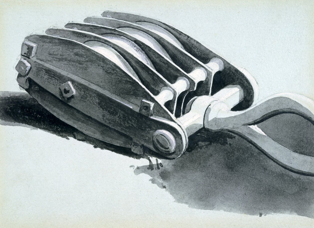 Flaschenzug im Eisenbahnbau, 1833-38 von John Cooke Bourne
