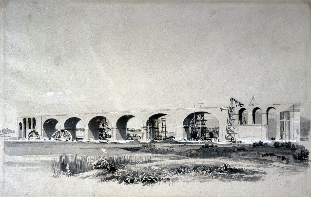 Wolverton Viadukt, 30. Juni 1837 von John Cooke Bourne