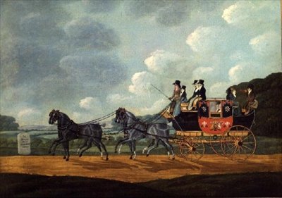 Die königliche Postkutsche, London nach Birmingham von John Cordrey
