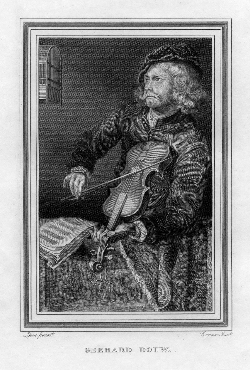Gerrit Dou 1613-1675, niederländischer Maler, 1816 von John Corner