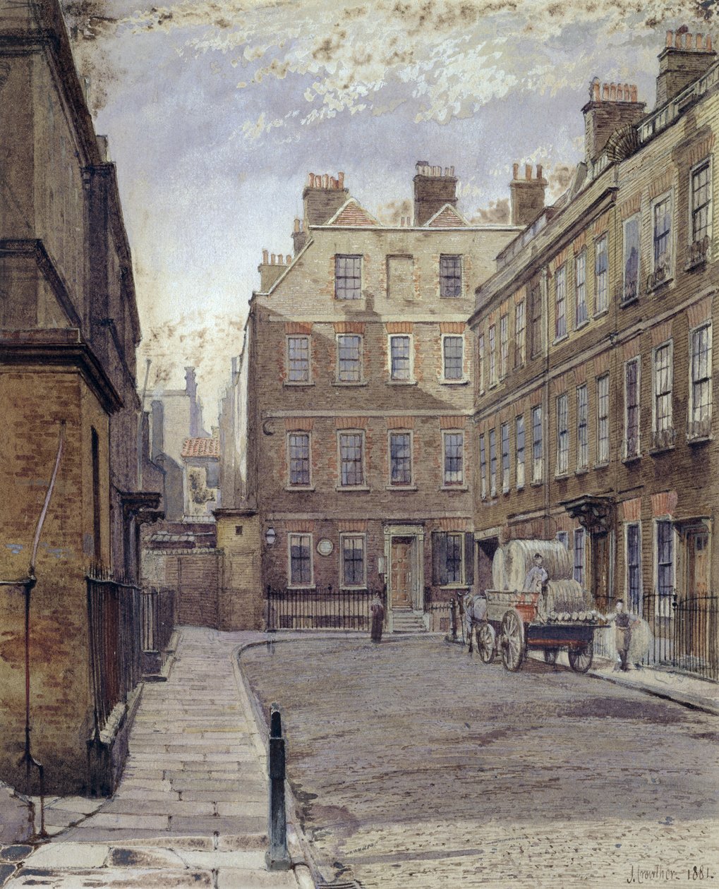 Dr. Johnsons Haus, 17 Gough Square, London von John Crowther