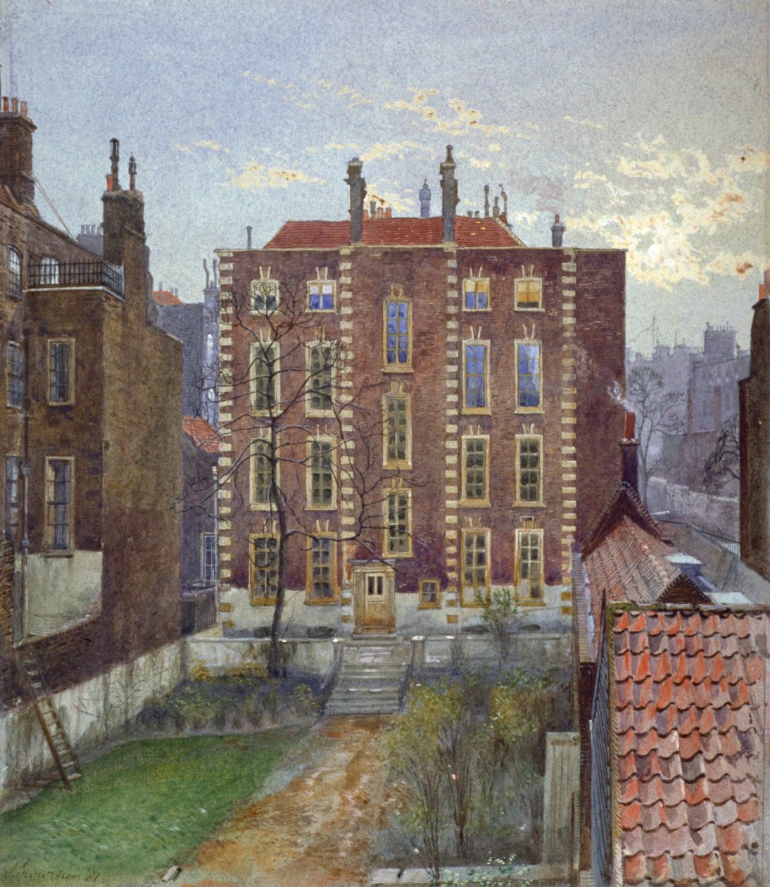 Haus in der Austin Friars Street, City of London, 1881 von John Crowther